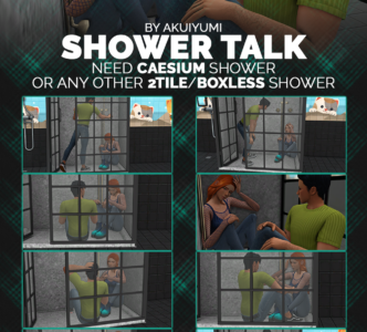 Shower talk poses