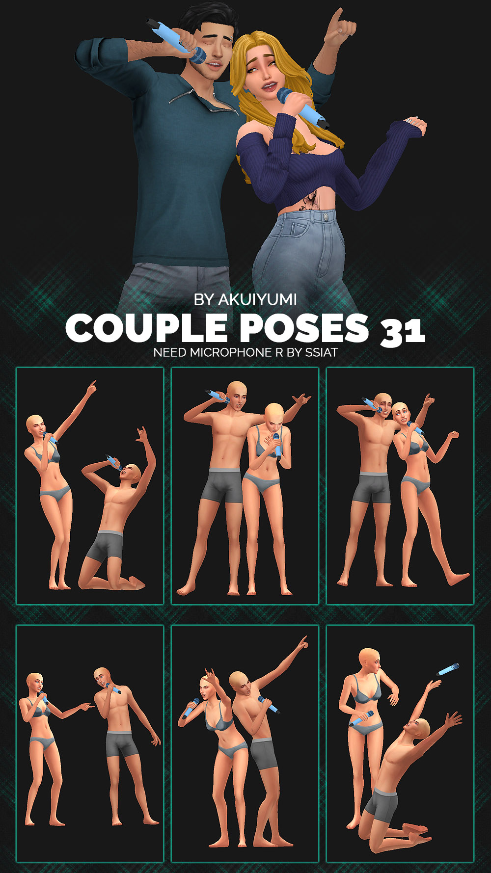 Mod The Sims - Stay Together--6 couples' poses